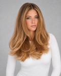 Root 4/0 -> 7/73 Rooted Caramel Brown — Duo Bond Luxury Hair Extensions